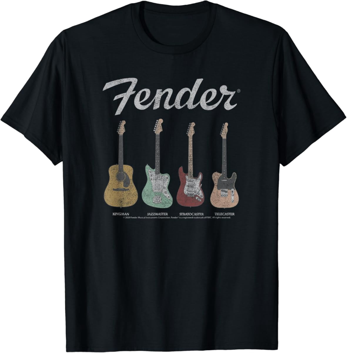 Hot Trending With Fender Vintage Guitar Lineup T-Shirt Design Preview ...