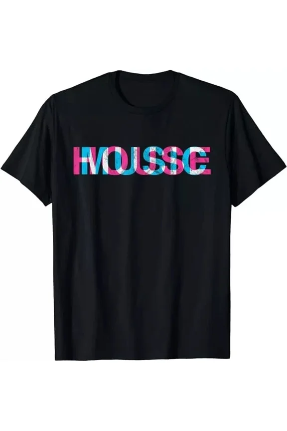 Hot Trending With House Music Glitch Optical Illusion - Edm Rave Dj Distressed T-Shirt S-5Xl Birthday Gifts; For Men & Women