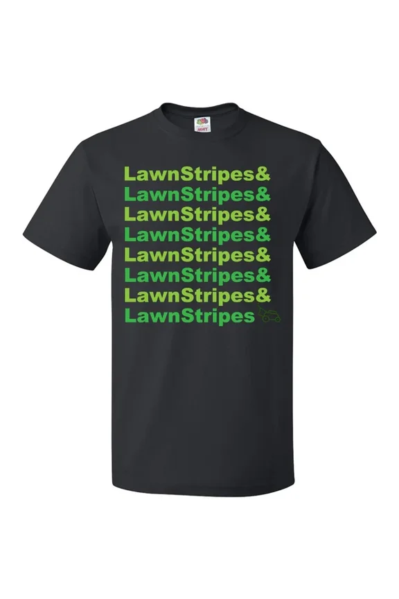 Hot Trending With Lawn Stripes & Lawn Stripes Push Mower T-Shirt Mowing Fathers S-5Xl Birthday Gifts; For Men & Women