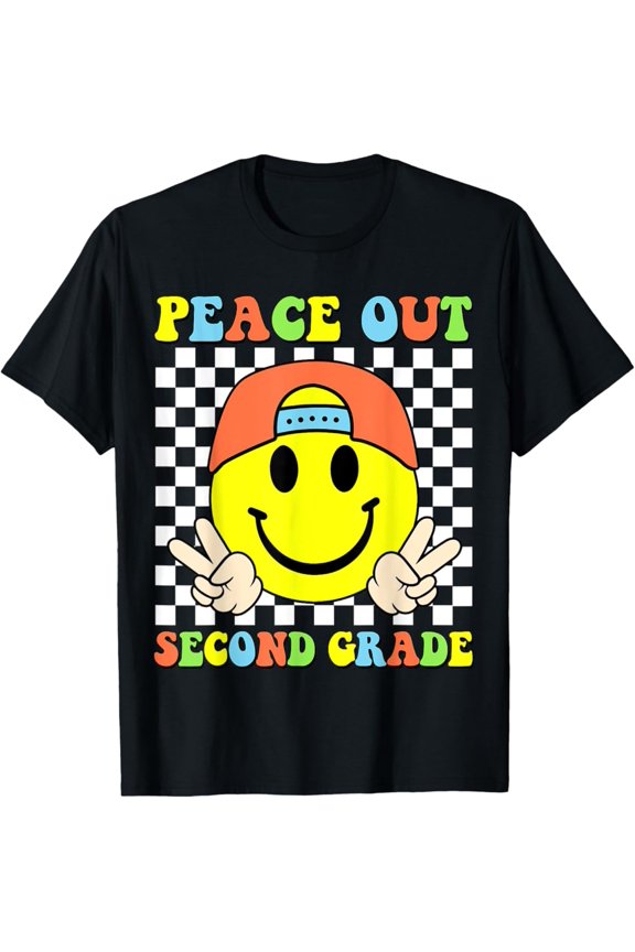 Hot Trending With Peace Out 2Nd Grade Boys Graduation Last Day Of School Men & Women T-Shirt - Perfect Gifts For Everyone
