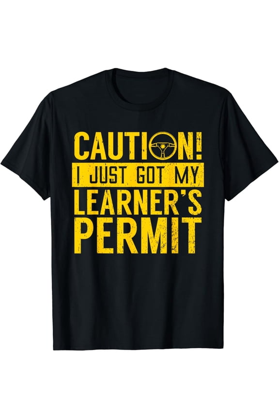 Hot Trending With Race Car Driver Learner'S Permit Driving Racing Graphic T-Shirt Design Preview Only