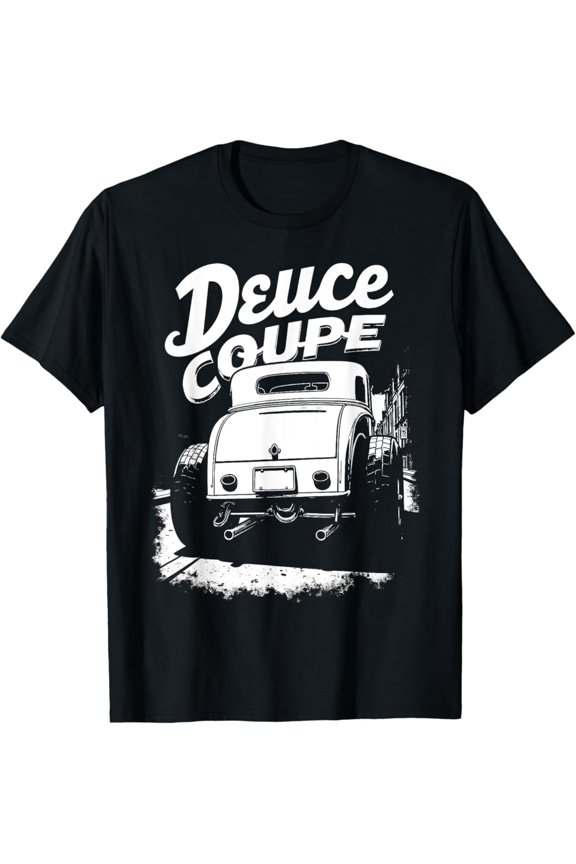 Hot Trending With Retro Hot Rods Car Graphic Vintage Deuce Coupe 1932 Classic T-Shirt Design Preview Only