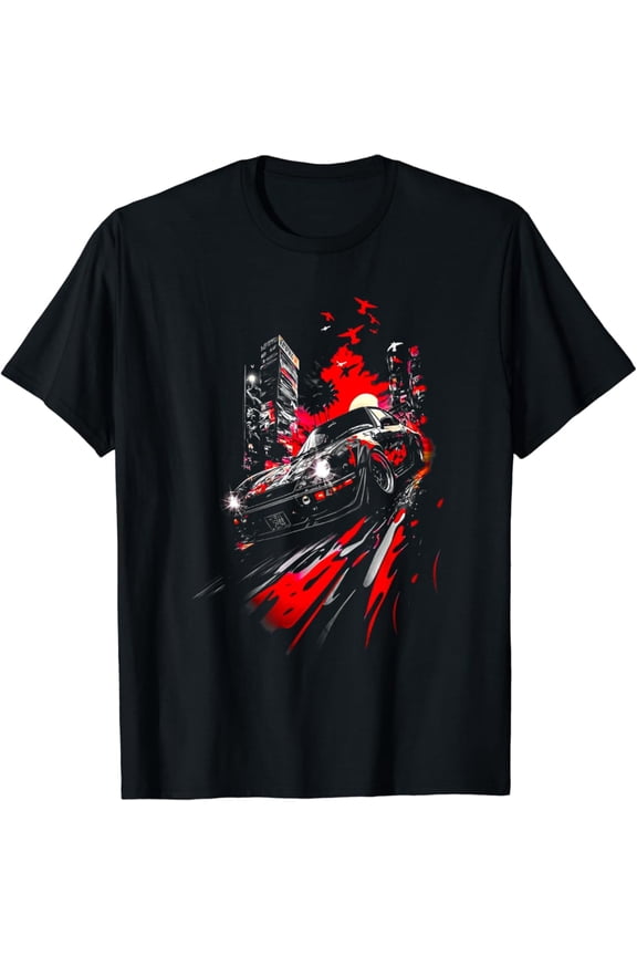 Hot Trending With Retro Vintage Graphic Jdm Tokyo Japan Drift Race Car Tuning T-Shirt Design Preview Only