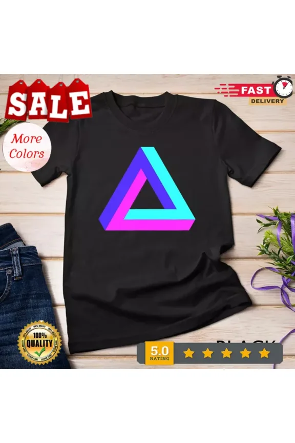 Hot Trending With Sacred Geometry - Geometric Penrose Triangle T-Shirt S-5Xl Birthday Gifts; For Men & Women