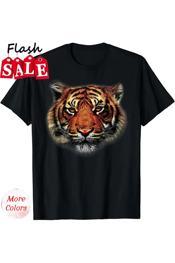 Hot Trending With Tiger Eyes Animal Print Leo.Pard Cheetah Head Gift T-Shirt S-5Xl Birthday Gifts; For Men & Women