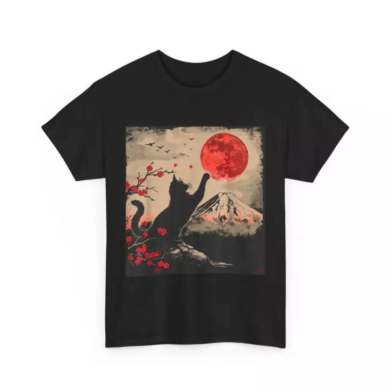Hot Trending With Vintage Japan Art Japanese Theme Retro Print Black ...