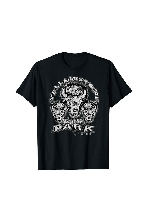 Hot Trending With Yellowstone National Park Est 1872 Grunge Bisouvenir Men & Women T-Shirt - Perfect Gifts For Everyone