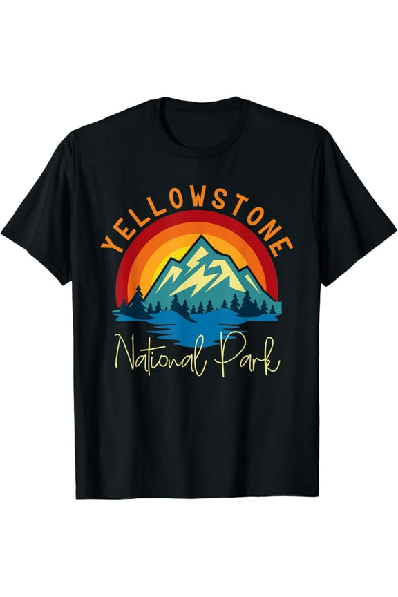 Hot Trending With Yellowstone National Park Mountain Outdoors Lovers Vintage Men & Women T-Shirt - Perfect Gifts For Everyone