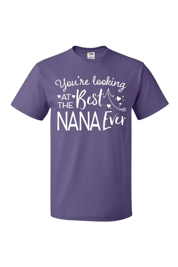 Hot Trending With Youre Looking At The Best Nana Ever T-Shirt Grandma Grandmother Hearts Birthday Gifts; For Men & Women