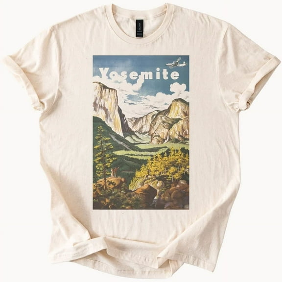 Hot Trending Yosemite Graphic Tee National Park Nature Shirt Design Preview Only