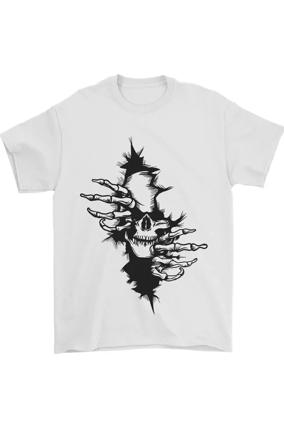Hot Trending a From a Ripped Shirt Gothic Goth Biker T-Shirt Design Preview Only