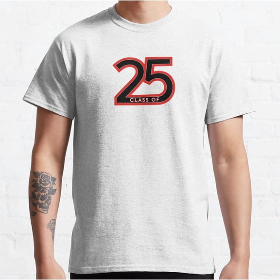 Hot Trending class of ‘25 in red and black Classic T-Shirt Vintage Birthday Gifts