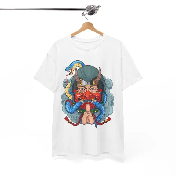 Hot Trending demon samurai T-Shirt | Japanese Mythology Tee | Ukiyo-e Art Shirt Design Preview Only