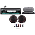 thumbnail image 1 of Hot Tub Audio System w/ JVC Stereo Bluetooth Receiver+2) 6.5" Black LED Speakers, 1 of 11