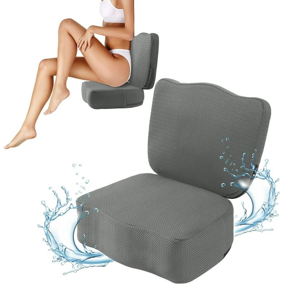 Hot Tub Booster Seat for Adults, Weighted Booster Seat 3D Air Mesh Hot Tub Cushion Quick Dry Hot Tub Accessories Indoor Outdoor (Gray)