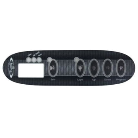 Hot Tub Compatible With Dimension One Spas Upper Control Inlay 1-Pump Sticker DIYCP N001-80