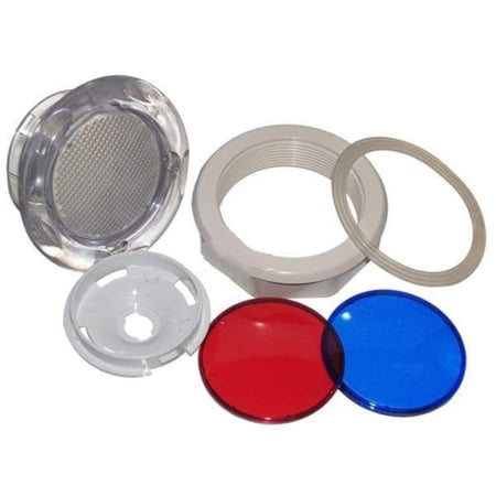 Hot Tub Compatible With Dynasty Spas Jumbo Light Kit Includes Blue And Red Lens Covers DYN11013