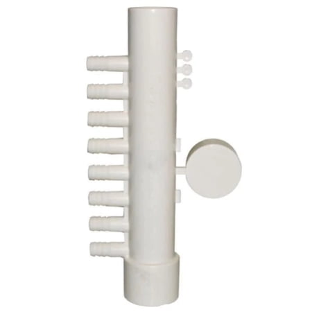 Hot Tub Compatible With Jacuzzi Spas Manifold Air 8 Port 3/8 Inch Barb X 1 Inch Slip 6540-780 / 8PSM1XSP