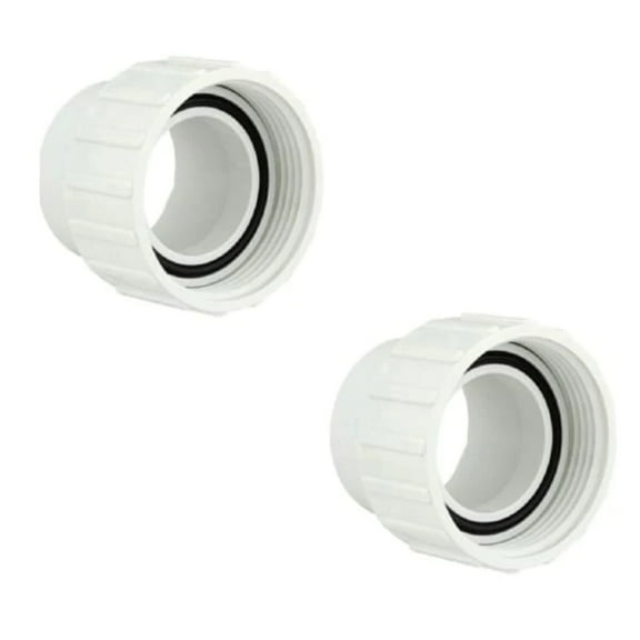 Hot Tub Compatible With Jacuzzi Spas Pump Union 1 1/2 Inch Water Way Pump Union (2 Pack) 6540-196