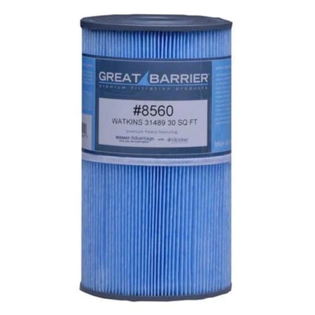 Hot Tub Compatible With Watkins Spas Filter Cartridge Great Barrier 30 SF HTCP 8560 / 31489