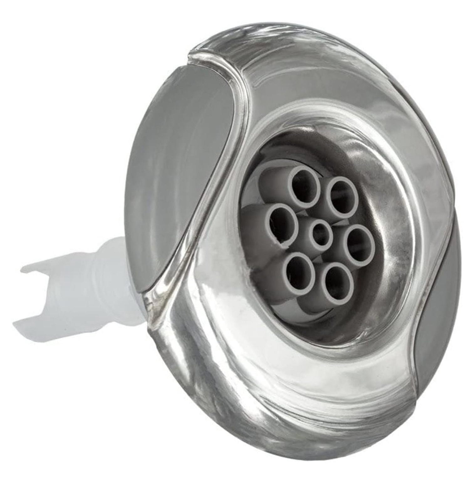 Hot Tub Compatible with Marquis Spas Jet, 7-Port, Stainless/Gray, 3 1/4 Inch MRQ320-6746