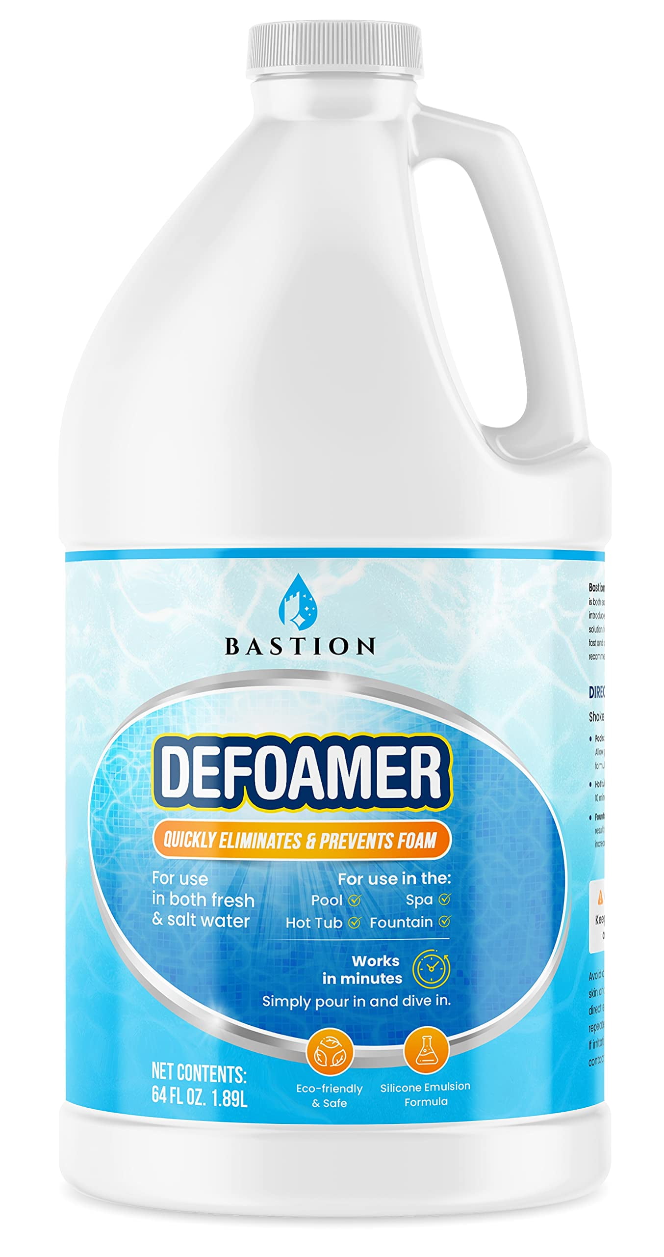Hot Tub Defoamer EC36 Pool, Fountain, & Spa Antifoam Concentrate