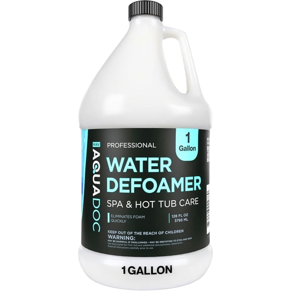 Hot Tub Defoamer - Spa Defoamer for Hot Tub Owners 128oz, Spa Anti Foam to Keep Foam Down, Hot Tub Chemicals Made in USA - AquaDoc