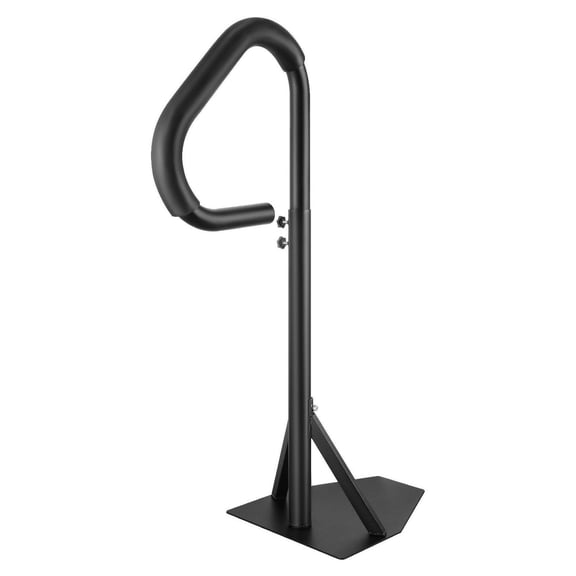 Hot Tub Handrail, 360 Rotatable Spa Side Handrail with 35"-57" Adjustable Height, Rust-proof Aluminum Spa Step Hot Tub Hand Rail with Slide-Under Mount Base for Indoor & Outdoor, 600LBS Capacity