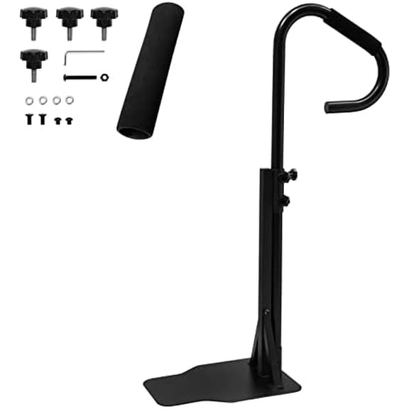 Hot Tub Handrail,57 Spa Side Handrail with Slide-Under Mounting Base, Heavy Iron 600 Lbs Load Spa Side Under Mount Rail with Sponge Rubber Grip for Indoor & Outdoor Bath$$Garden & Patio