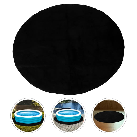 ETEREAUTY Floor Protector Hot Tub Mat Waterproof Black 1Pack