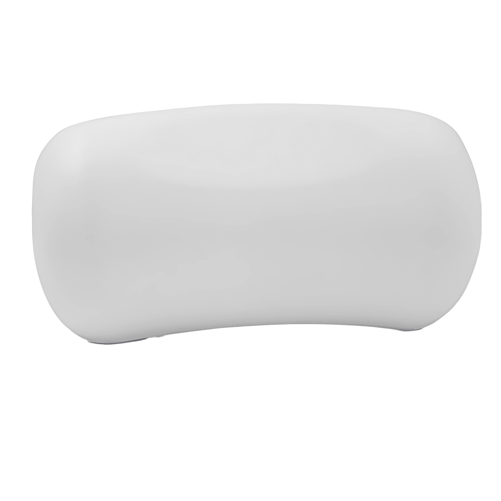 Hot Tub Pillow, Spa Headrest, 9.8 x 5.1 x 1.2 in / 25 x 13 x 3 cm, Soft PU, Pure White