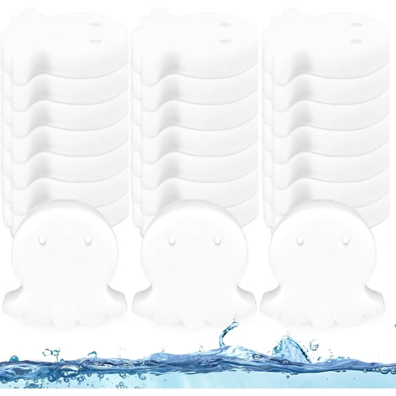 Hot Tub Scum Absorber, 18 Pack White Pool Oil Absorbing Sponge, Octopus Pool Scum Absorber, Oil Scum Absorbing, Pool Sponge Oil Absorber Scum Sponge for Swimming Pool Spa Hot Tub Accessories