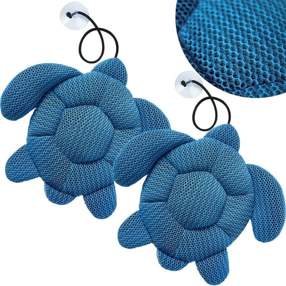 Hot Tub Scum Absorber,Pool Cleaner Hot Tub Keep Your Water Clean,Reusable Washable for Spa Scum Ray Floating Hot Tub Oil Absorber Cleaner Accessories for Men and Women(Blue)