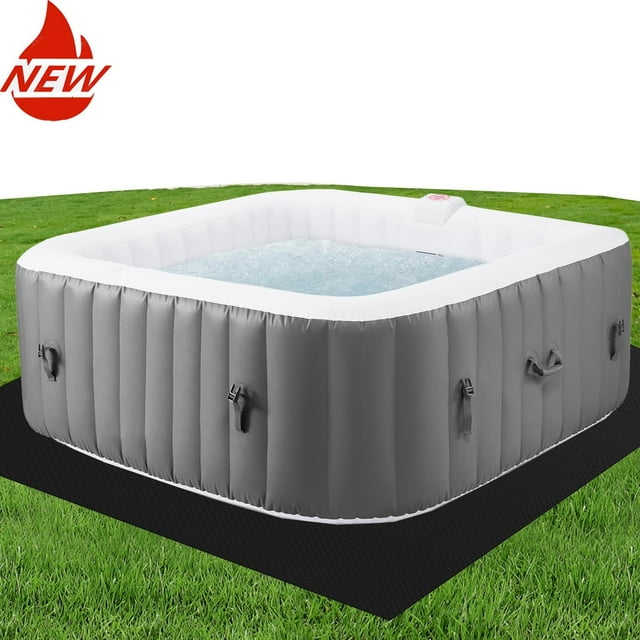 Seizeen 4-6 Person Inflatable Hot Tub Home SPA with 910L Large Capacity, 130pcs Massage Jets