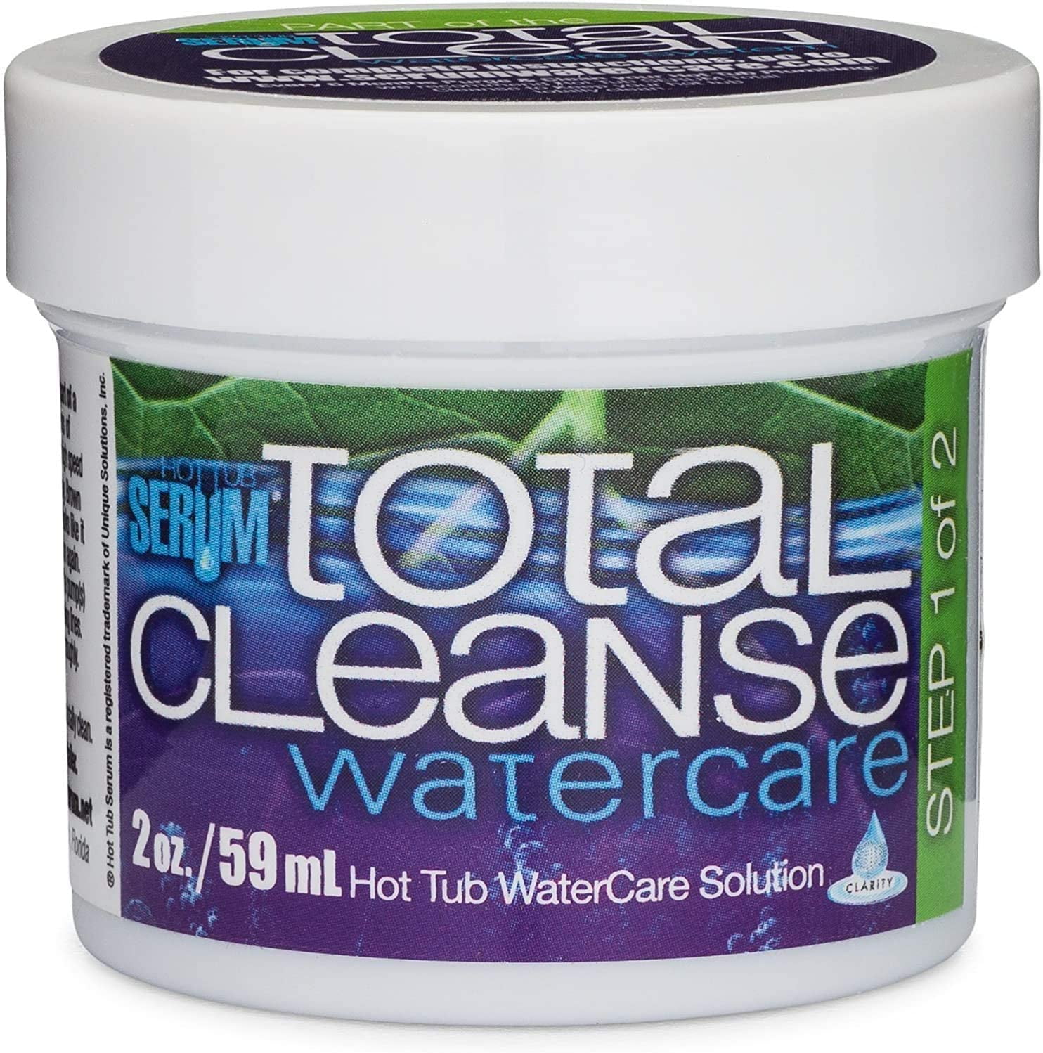 Hot Tub Serum - Total Cleanse Water Care Solution - Spa Cleaner Hot Tub Cleaner (2 oz.)