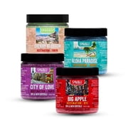 Hot Tub & Spa Aromatherapy Bath Salt Crystal Scents Spazazz Destinations Collection Bundle Aloha Paradise, Big Apple, City of Love, Cherry Blossom - Will Not Damage Spas & Hot Tubs 4 oz
