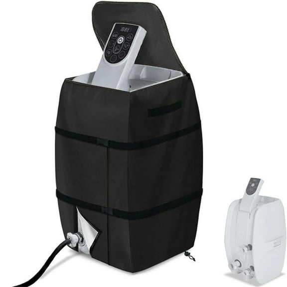 Hot Tub Spa Heater Pump Cover - 600D Polyester Insulated Pump Cover With Zipper - All-Weather Protection for Lazy Spa Heater Pump - Easy Access Design - Hot Tub Accessories, Water Heater Pump Cover
