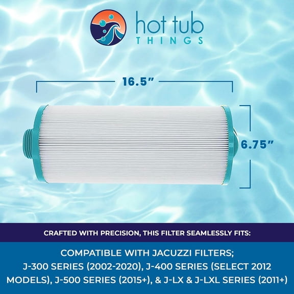 Hot Tub Things Replacement Filter Cartridge Compatible for ProClear 6000-383A J-Series (2002+) - HydroFilter with Twist-Off Cap, Filtration, Accessories & Replacement Parts