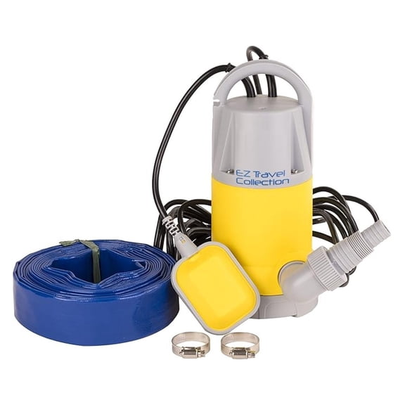Hot Tub and Swimming Pool Drain Pump with Hose Pond/Flood Pump (Up to 3,700 Gallons per Hour)