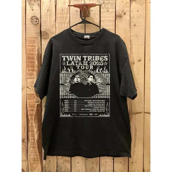 Hot Twin Tribes Band Latam Tour 2025 Cotton T Shirt Full Size S-5XL BT1833