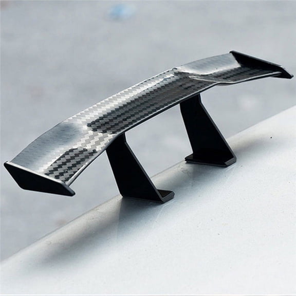 Hot Universal Mini Spoiler Car Rear Tail Decoration Spoiler Wing Carbon Fiber