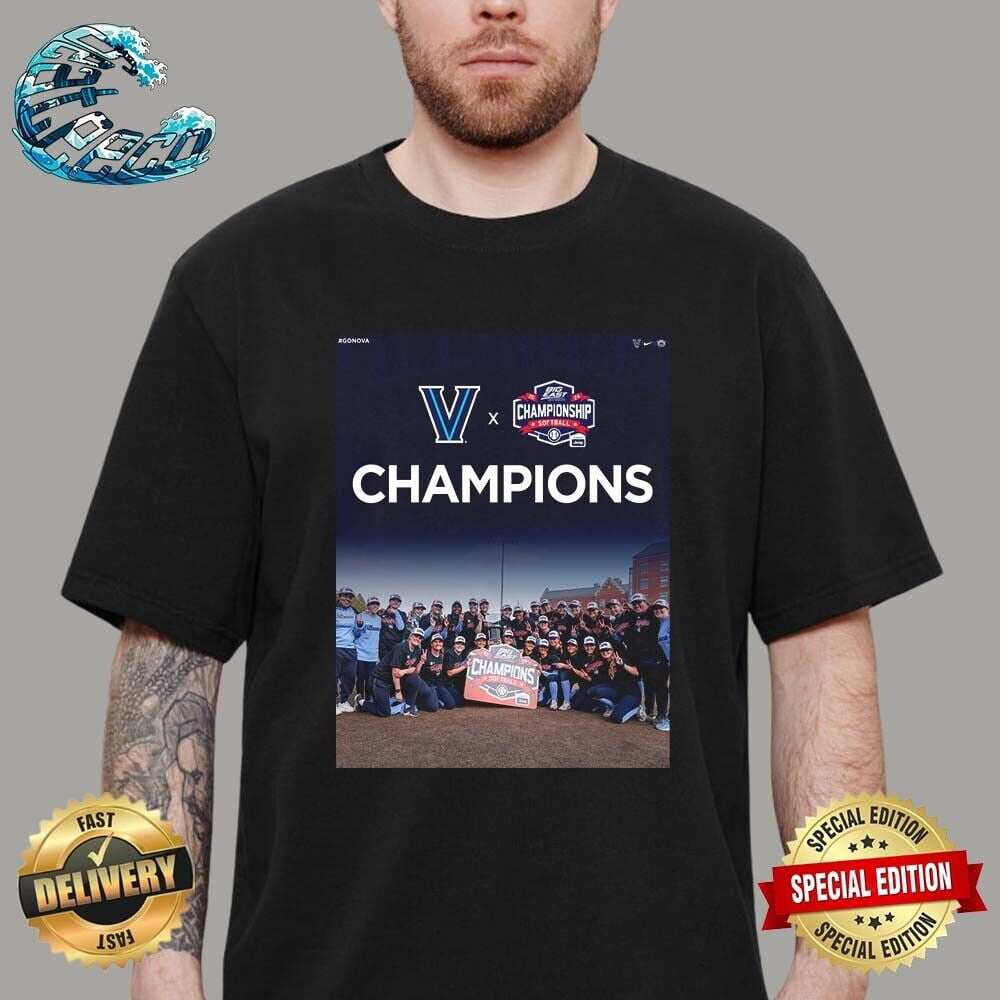 Hot Villanova 2025 Big East Softball Tournament Champions TShirt