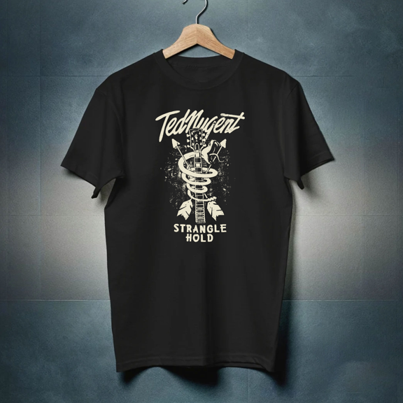 Hot!! Vintage Ted Nugent - Stranglehold Cotton Full Size Unisex T-Shirt