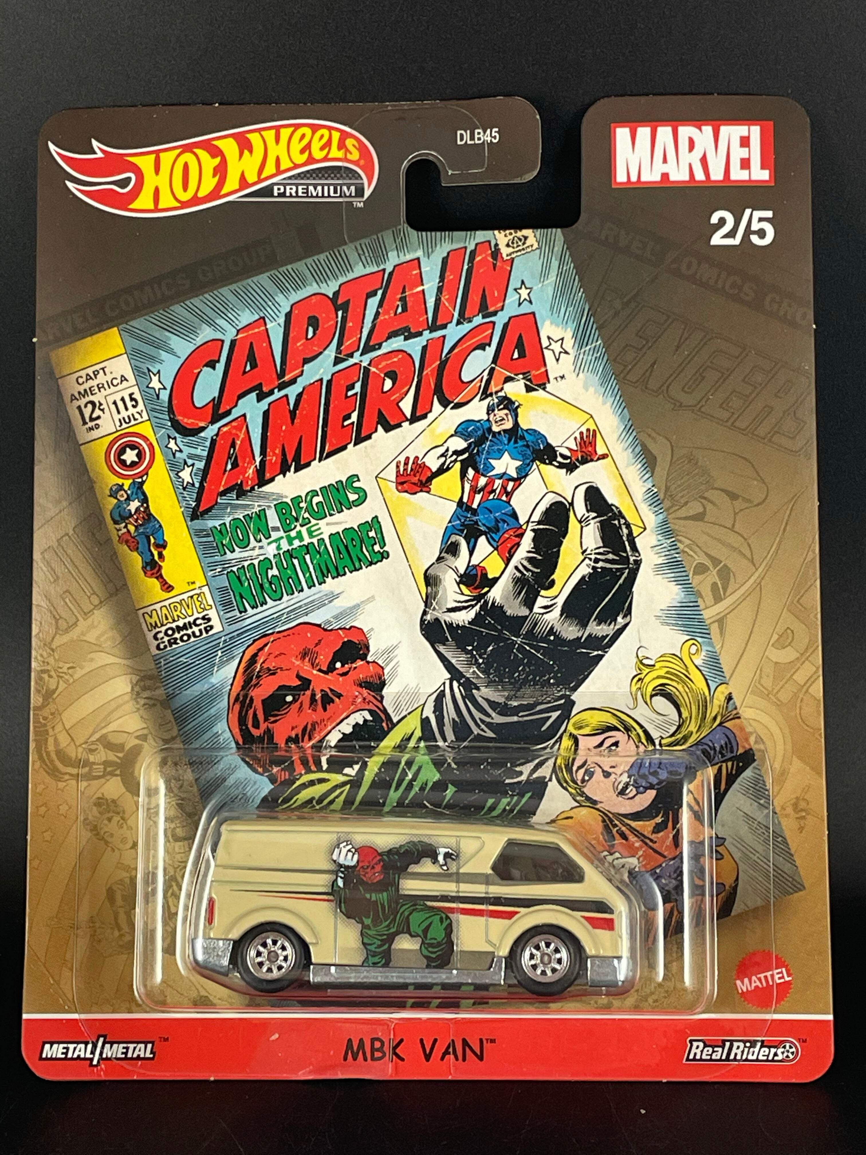 Hot W Heels Marvel Mbk Van Captain America 2021 New Vw Walmart