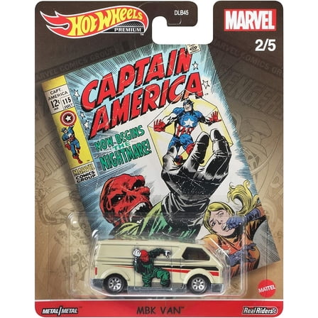 Hot W Heels Marvel Mbk Van Captain America 2021 New Vw