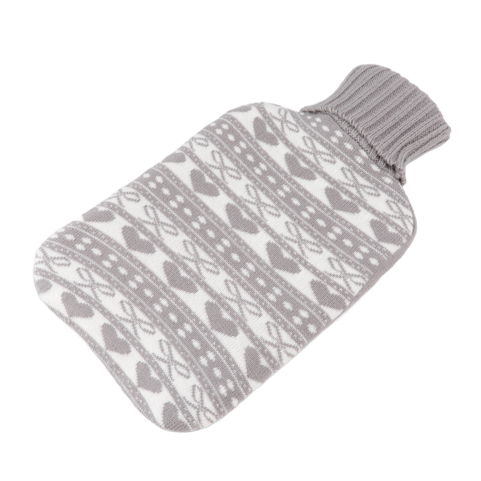 Hot Water Bag, 1L Rubber Hot Water Bottle With Knitting Cover For Hot