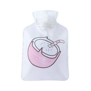 Hot Water Bag Classic Hot Water Bottle Hand Warm Water Bottle Mini Transparent Hot Water Bottles Small Portable Hand Warmer(Watermelon)