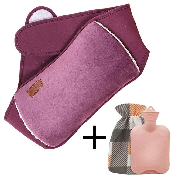 Hot Water Bag,Hot Water Bottle Rubber Warm Water Bag Pouch with Soft Waist Cover for Neck and Shoulder, Back,Hand, Legs, Waist Warm