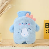 Hot Water Bottle under $5! CQCYD Hot Water Bottle for Pain Relief, Explosion Proof Hand Warmer for Cramps Muscles, Portable Soft Hot Water Bag with Cover, Safe Heating Pad for Kids