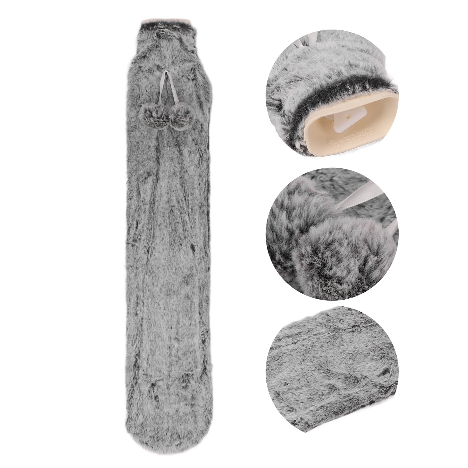 Hot Water Bottle,Rubber Super Soft Reduce Pain Removable Hot Water Bed